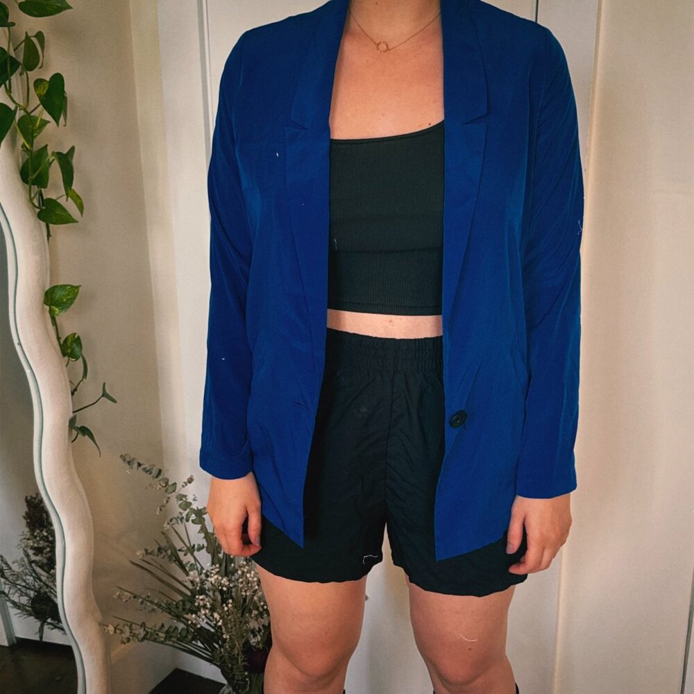 Electric Blue Thin Blazer